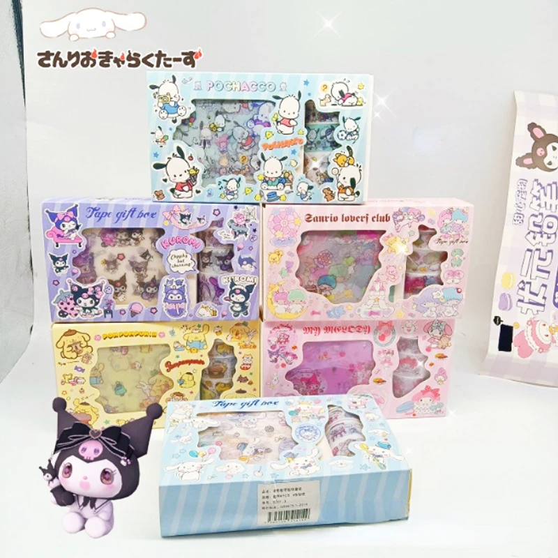 Sanrio семейный материал для учеников начальной школы Kulomi, матовая наклейка, лента, Набор наклеек, Подарочная коробка, игрушка, подарок, приз
Sanrio семейный материал для учеников начальной школы Kulomi, матовая наклейка, лента, Набор наклеек, Подарочная коробка, игрушка, подарок, приз