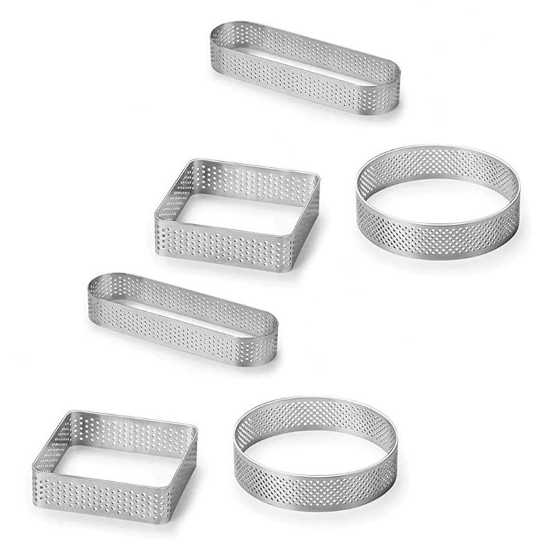 6 шт., перфорированные кухонные кольца для выпечки из нержавеющей стали
6 шт., перфорированные кухонные кольца для выпечки из нержавеющей стали