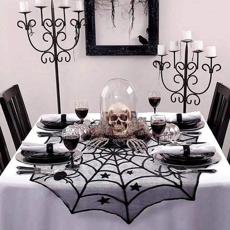 Halloween Decoration For Home Spider Web Table Cloth Curtain Bat Table Runner Table Cover Horror Prop Halloween Party Home Decor
Halloween Decoration For Home Spider Web Table Cloth Curtain Bat Table Runner Table Cover Horror Prop Halloween Party Home Decor