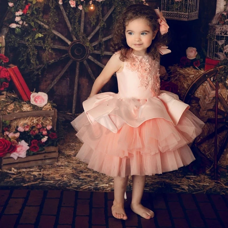 Toddler Flower Girl Dresses Long Fashion Birthday Costumes Wedding Modeling Gown Customised
Toddler Flower Girl Dresses Long Fashion Birthday Costumes Wedding Modeling Gown Customised