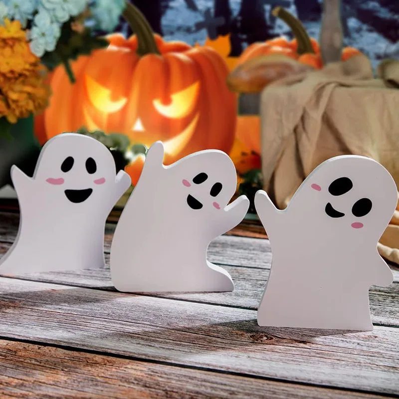 Wooden Ghost Sign Table, Tiered Tray Decorations, Trick or Treat, Candy Sign Blocks, Party Shelf Display, 3 Pcs
Wooden Ghost Sign Table, Tiered Tray Decorations, Trick or Treat, Candy Sign Blocks, Party Shelf Display, 3 Pcs