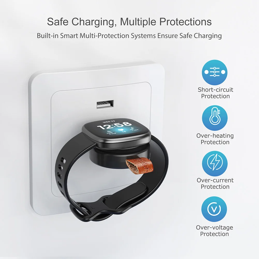Watch Charger for Fitbit Versa 3 / Fitbit Sense Portable Magnetic USB Wireless Charger for Fast Charging Travel Cordless
Watch Charger for Fitbit Versa 3 / Fitbit Sense Portable Magnetic USB Wireless Charger for Fast Charging Travel Cordless