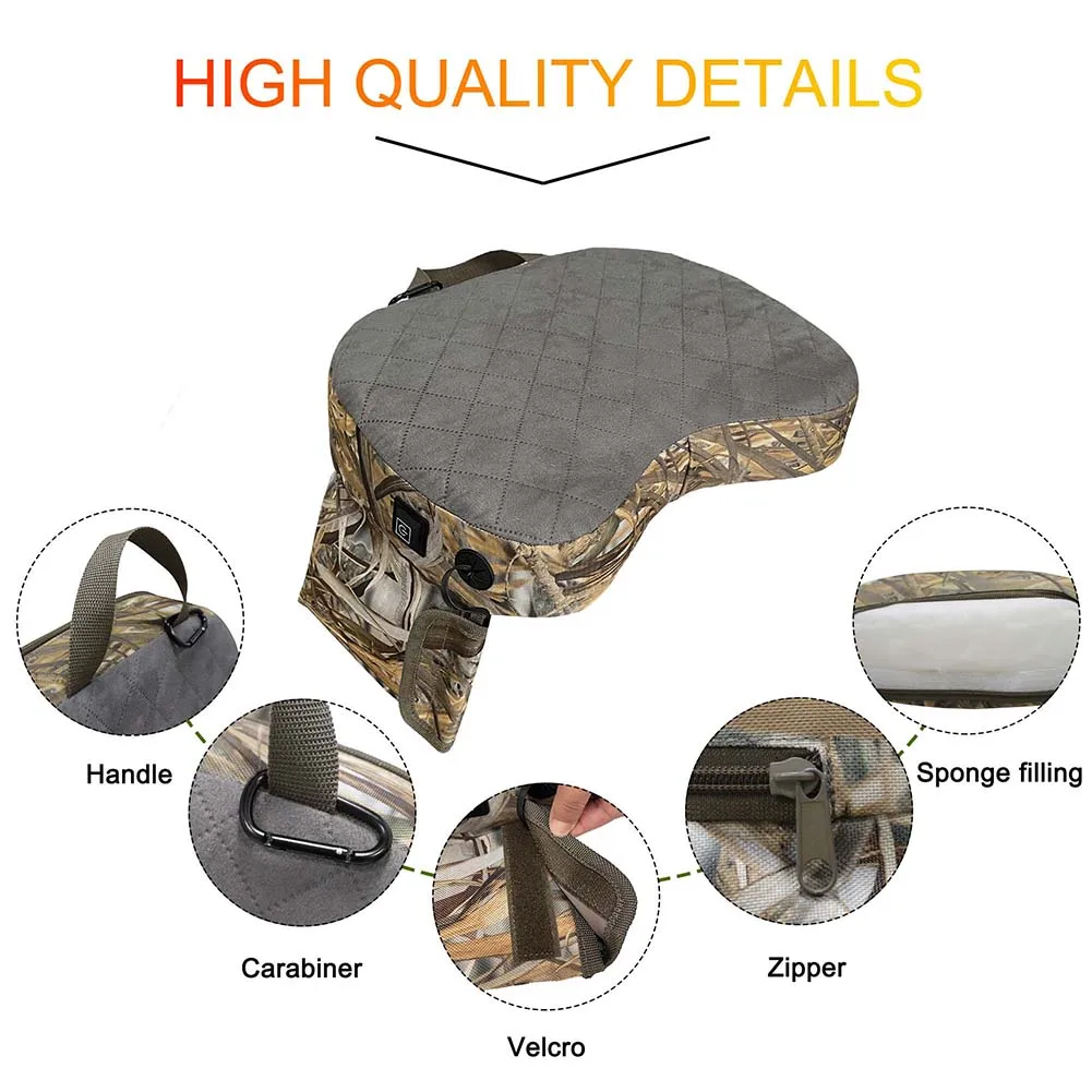 Hunting Heated-Seat Cushion Portable Outdoor Lightweight Padded-Seat Cushion For Stadiums Concerts Forests Stands Chairs
Hunting Heated-Seat Cushion Portable Outdoor Lightweight Padded-Seat Cushion For Stadiums Concerts Forests Stands Chairs