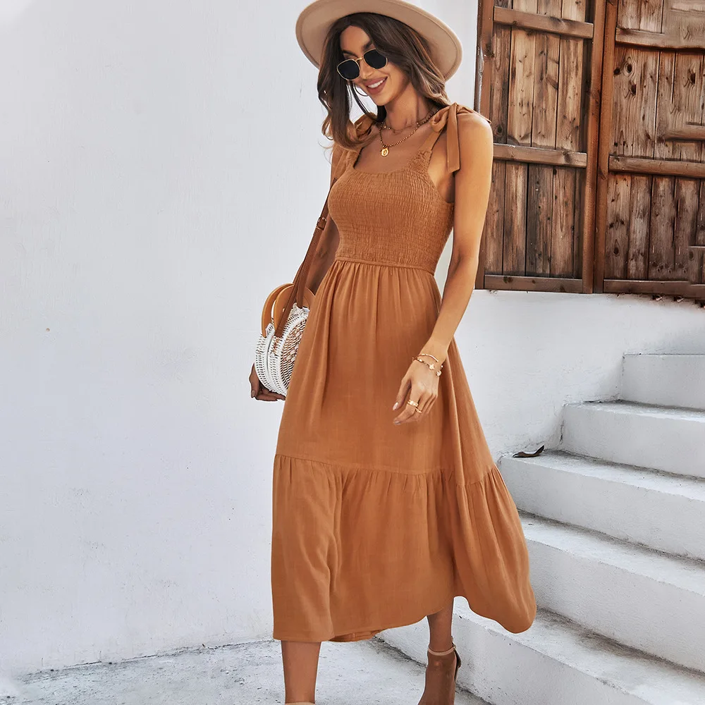 Solid Color Suspender Dress 2022 Summer Large Swing Casual Holiday Skirt Plus Size Ruched Willon Green Harajuku
Solid Color Suspender Dress 2022 Summer Large Swing Casual Holiday Skirt Plus Size Ruched Willon Green Harajuku