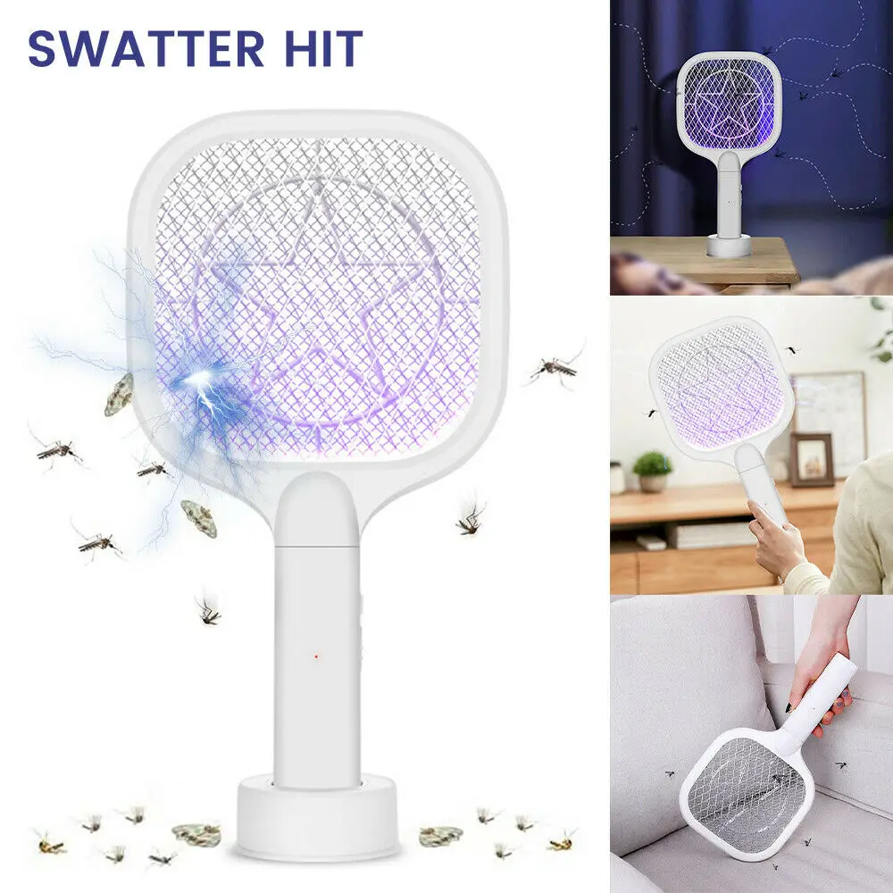 3000v Electric Mosquito Killer With Uv Lamp Usb 800mah Rechargeable Bug Zapper Summer Fly Swatter Trap Home Bug Insect Racket
3000v Electric Mosquito Killer With Uv Lamp Usb 800mah Rechargeable Bug Zapper Summer Fly Swatter Trap Home Bug Insect Racket