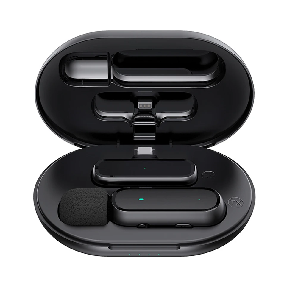 2.4GHz Wireless Lavalier Microphone Portable Charging Box For Smart Phone Video For IOS/type-c Single Channel Live Broadcast
2.4GHz Wireless Lavalier Microphone Portable Charging Box For Smart Phone Video For IOS/type-c Single Channel Live Broadcast