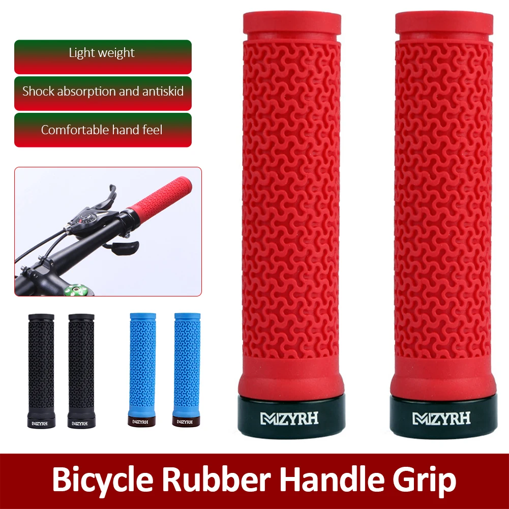 1Pair Silicone Cycling Bicycle Grips Single-Sided Locking Handlebar Cover Anti-Slip Shock-Proof Rubber Handle Grips Bike Parts
1Pair Silicone Cycling Bicycle Grips Single-Sided Locking Handlebar Cover Anti-Slip Shock-Proof Rubber Handle Grips Bike Parts