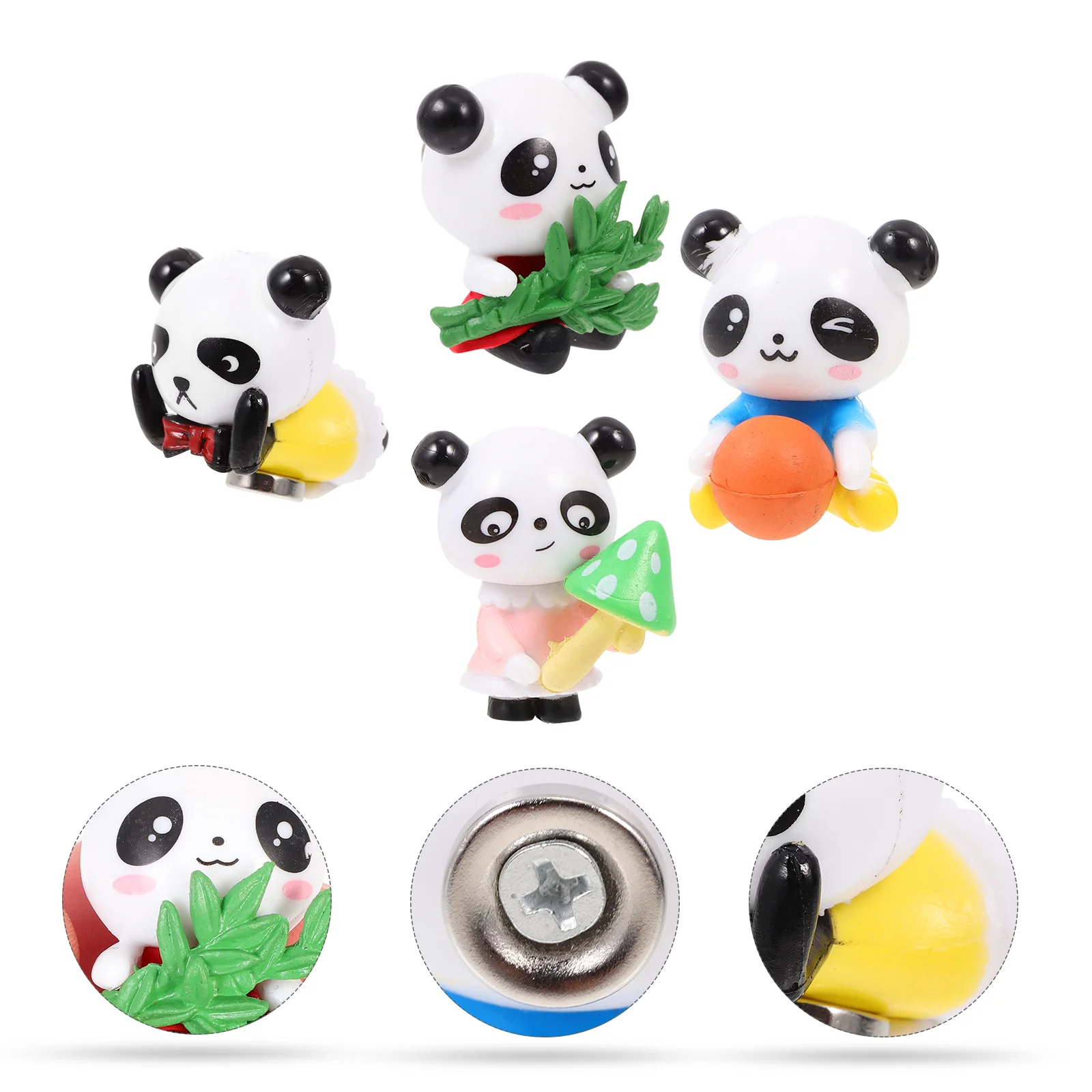 4pcs Panda Fridge Magnets Multi-use Lovely PVC Fridge Magnet Fridge Magnet for Refrigerators Whiteboards Home
4pcs Panda Fridge Magnets Multi-use Lovely PVC Fridge Magnet Fridge Magnet for Refrigerators Whiteboards Home
