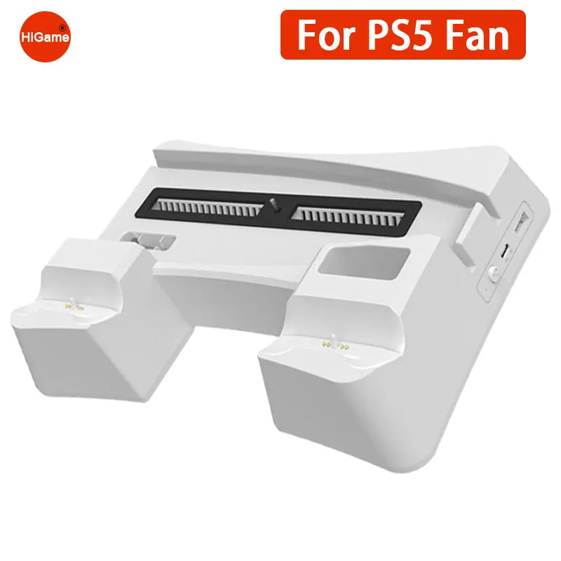 Вертикальный охлаждающий вентилятор с 2 зарядными устройствами для консолей Sony Playstation 5
Вертикальный охлаждающий вентилятор с 2 зарядными устройствами для консолей Sony Playstation 5