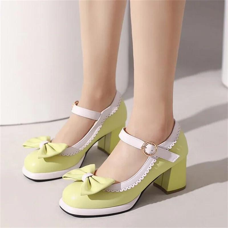 Square Toe Elegant Mary Janes High Heels Women Pumps Bow Buckle Designer Shallow Office Lady Lolita Shoes zapatillas mujer
Square Toe Elegant Mary Janes High Heels Women Pumps Bow Buckle Designer Shallow Office Lady Lolita Shoes zapatillas mujer