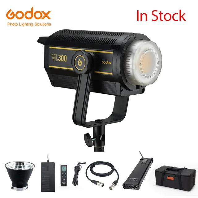 Godox VL300 VL300 K1 300W 5600K White Version LED Video Light Continuous Output Bowens Mount Studio Light App
Godox VL300 VL300 K1 300W 5600K White Version LED Video Light Continuous Output Bowens Mount Studio Light App