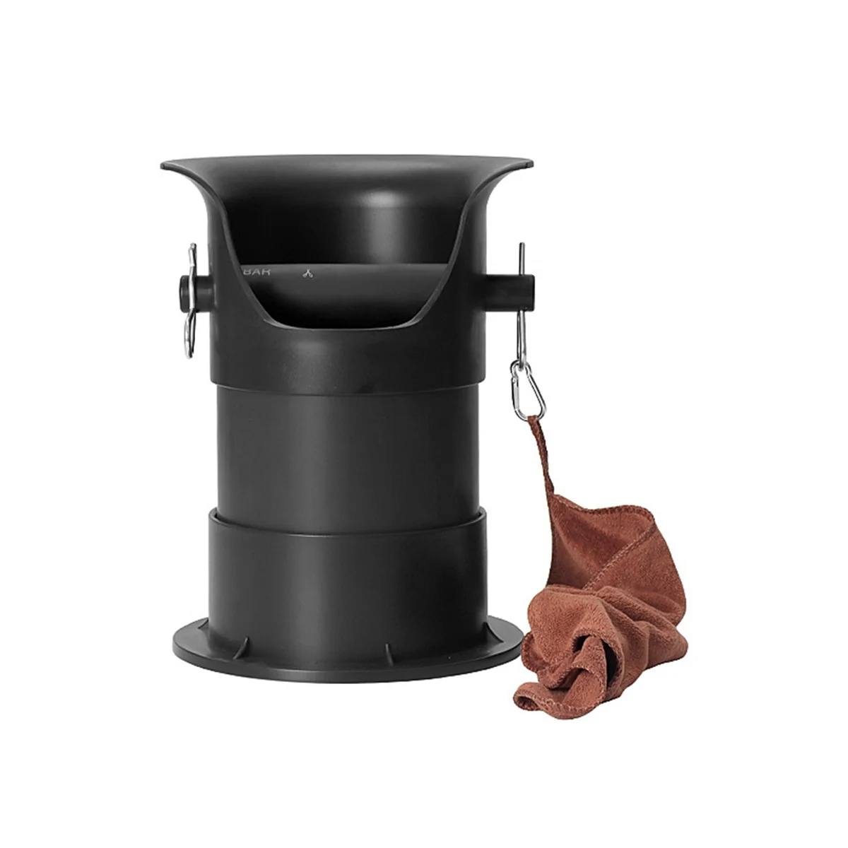 Knock Box for Espresso Grounds with Removable Non- Base, Coffee Grind Collection Dump Bin,Black
Knock Box for Espresso Grounds with Removable Non- Base, Coffee Grind Collection Dump Bin,Black