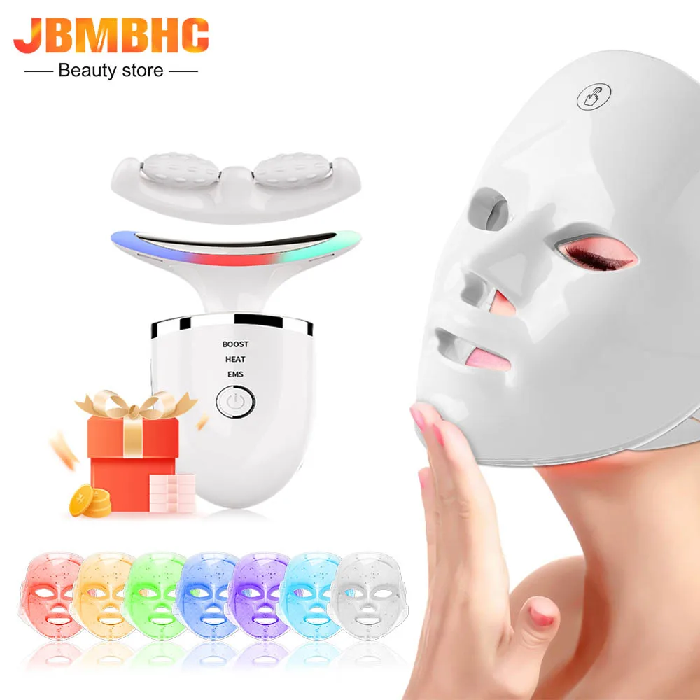 LED Facial Mask USB 7 Colors Photon Therapy Skin Rejuvenation Anti Acne V Line + Face Neck Massager Wrinkle Remove Double Chin
LED Facial Mask USB 7 Colors Photon Therapy Skin Rejuvenation Anti Acne V Line + Face Neck Massager Wrinkle Remove Double Chin