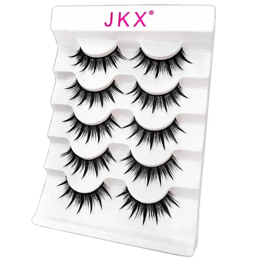 5Pairs Thai Style False Eyelashes 3D Faux Mink Eyelashes Fashion Hot Girls Eyelashes Handmade Long Fluffy Lashes Eye Makeup Tool
5Pairs Thai Style False Eyelashes 3D Faux Mink Eyelashes Fashion Hot Girls Eyelashes Handmade Long Fluffy Lashes Eye Makeup Tool