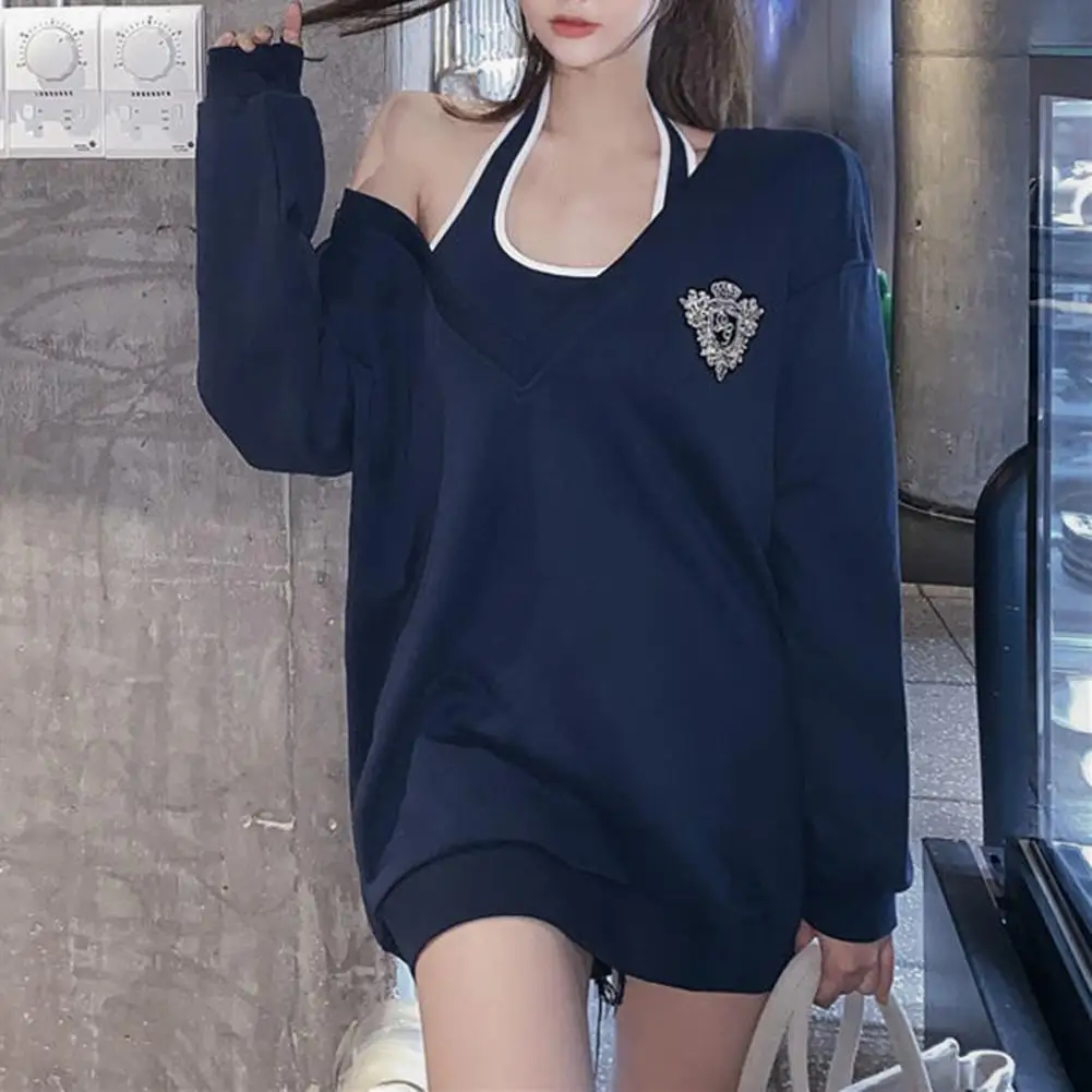 2Pcs/Set College Style Sweaters V-neck Long Sleeve Mid-Length Pullover Halter Vest Sweatshirt Women Casual Loose Blouse Top Set
2Pcs/Set College Style Sweaters V-neck Long Sleeve Mid-Length Pullover Halter Vest Sweatshirt Women Casual Loose Blouse Top Set