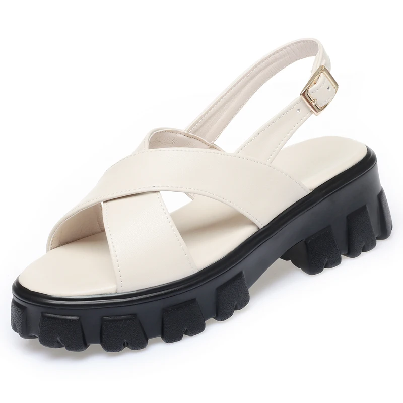 Sandals Women Roman 2022 Summer New Real Leather Ladies Sandals Big Size 41 42 43 Platform Fashion Girl Sandals
Sandals Women Roman 2022 Summer New Real Leather Ladies Sandals Big Size 41 42 43 Platform Fashion Girl Sandals