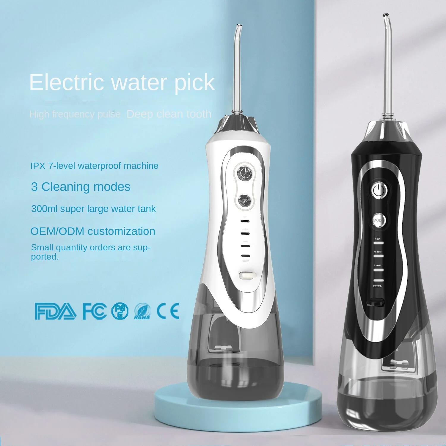 Oral Irrigator USB Rechargeable Water Flosser Portable Dental Water Jet Waterproof Teeth whitening Cleaner Tools free shipping
Oral Irrigator USB Rechargeable Water Flosser Portable Dental Water Jet Waterproof Teeth whitening Cleaner Tools free shipping