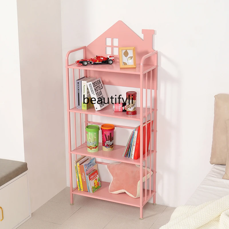 

Детский книжный шкаф zqCreative, многоярусный стеллаж для хранения картинок, игрушек, Домашний напольный стеллаж для хранения для детского сада