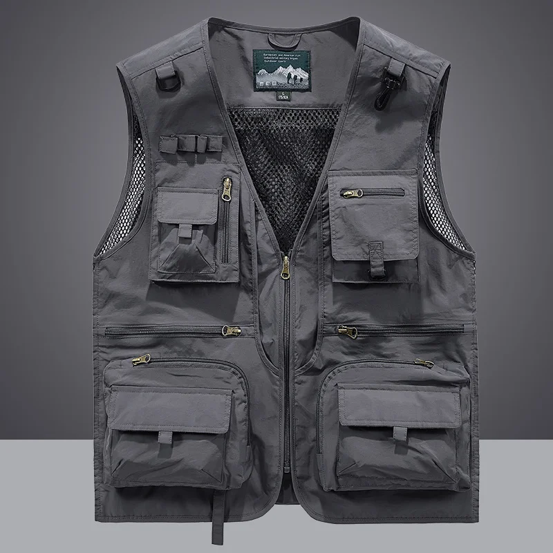 Waistcoat Vest Jacket Men Multi-Pocket Classic Male Sleeveless Coat Outdoor Photographer Fishing Jackets Vest Travel Clothes
Waistcoat Vest Jacket Men Multi-Pocket Classic Male Sleeveless Coat Outdoor Photographer Fishing Jackets Vest Travel Clothes