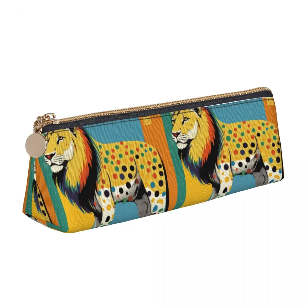 Lion Leather Pencil Case Multicolored Retro Stationery For Teens Zipper Pencil Box Cool Big Triangle Pen Bag
Lion Leather Pencil Case Multicolored Retro Stationery For Teens Zipper Pencil Box Cool Big Triangle Pen Bag