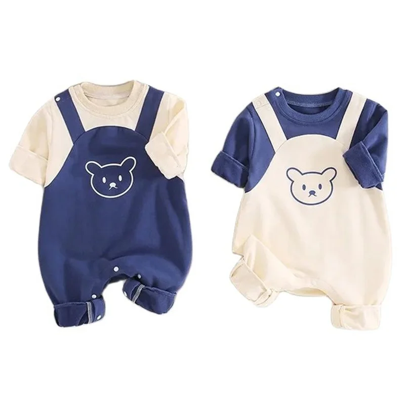 Newborn Boys Baby Girls Spring Autumn Fashion Clothes Romper Sets Baby Overalls Bear Print Outfit Kids clothing
Newborn Boys Baby Girls Spring Autumn Fashion Clothes Romper Sets Baby Overalls Bear Print Outfit Kids clothing
