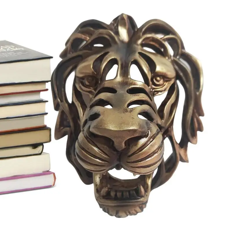 

Настенное украшение «голова льва», настенное искусство «голова льва», полые настенные искусства, имитация головы животного, статуя из смолы для садовой каменной стены
