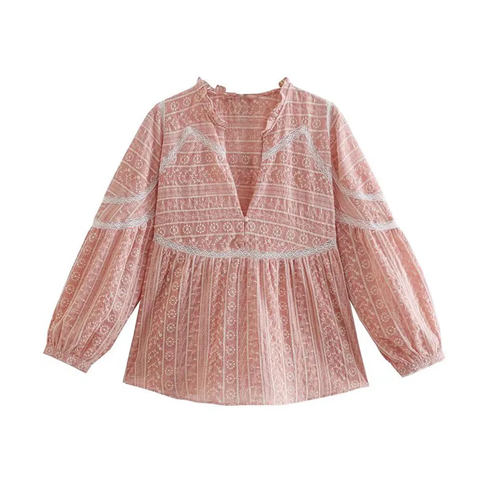 ZATRHMBM Женская одежда с длинным рукавом женская блузка винтажная вышивка шикарный топ с V-образным вырезом Модные женские блузки 2022
ZATRHMBM Женская одежда с длинным рукавом женская блузка винтажная вышивка шикарный топ с V-образным вырезом Модные женские блузки 2022