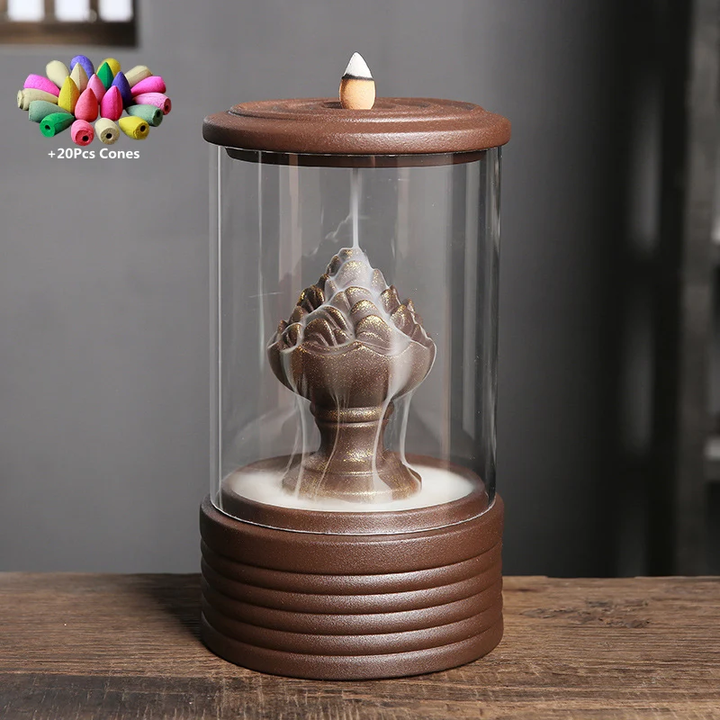 Purple Clay Windproof Type Ceramic Backflow Incense Burner Landscape Home Decor Censer
Purple Clay Windproof Type Ceramic Backflow Incense Burner Landscape Home Decor Censer