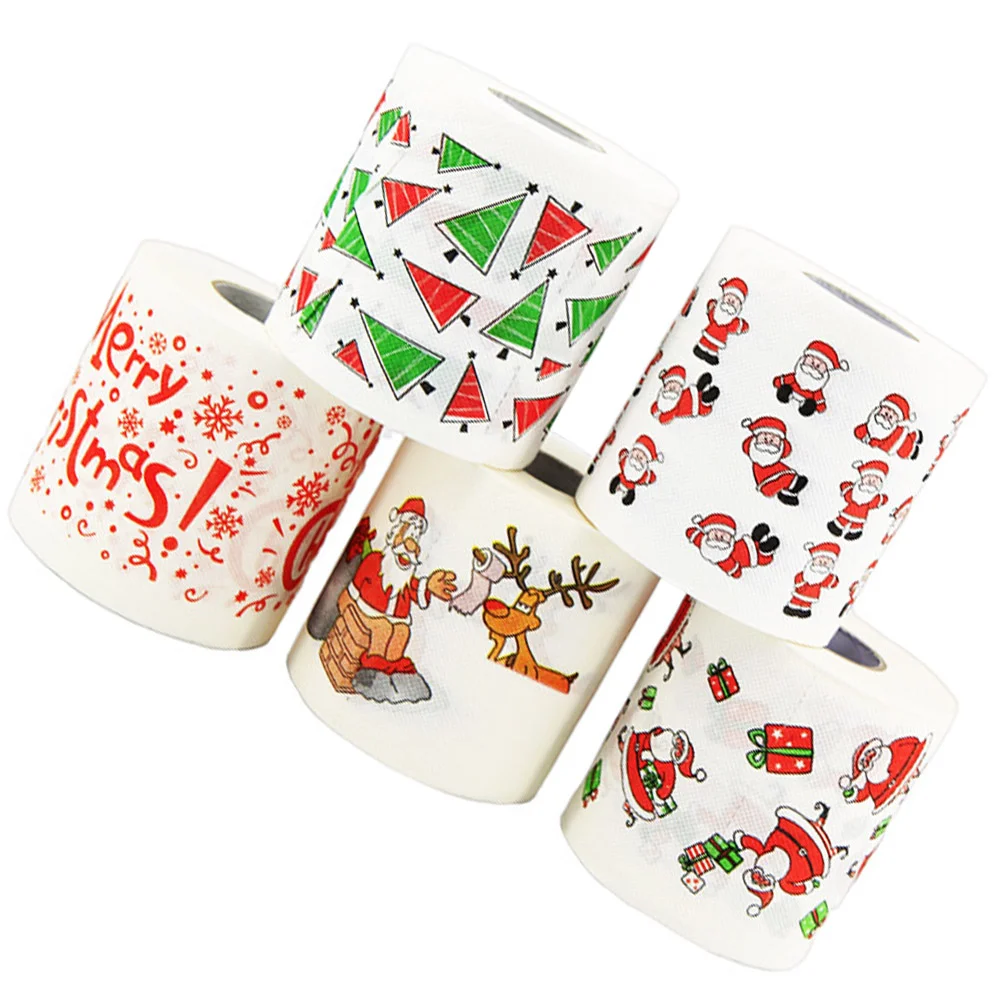 Christmas Paper Toilet Roll Funny Novelty Merry Napkin Napkins Gag Santa Gift Party Tissue Rolls Claus Towels Disposable
Christmas Paper Toilet Roll Funny Novelty Merry Napkin Napkins Gag Santa Gift Party Tissue Rolls Claus Towels Disposable