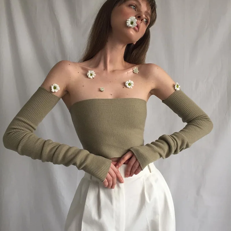 Women Tube Top Bottoming Two Piece Sets Solid Color Kintting Crop Tops Streetwear Harajuku Vintage Women Y2k Streetwear Top
Women Tube Top Bottoming Two Piece Sets Solid Color Kintting Crop Tops Streetwear Harajuku Vintage Women Y2k Streetwear Top