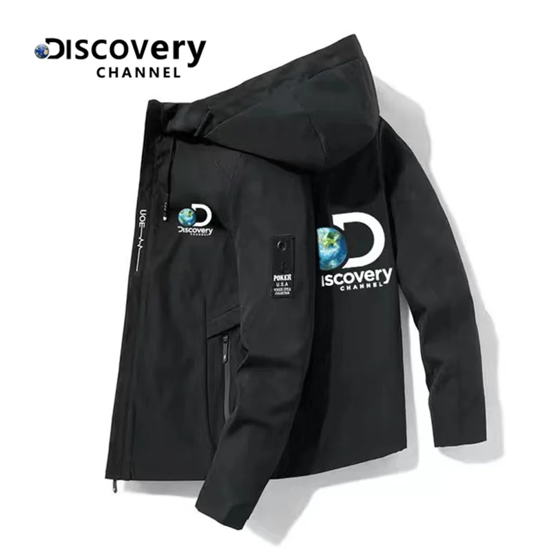 Куртка мужская с принтом каналов Discovery, уличная ветровка для скалолазания и дождя
Куртка мужская с принтом каналов Discovery, уличная ветровка для скалолазания и дождя