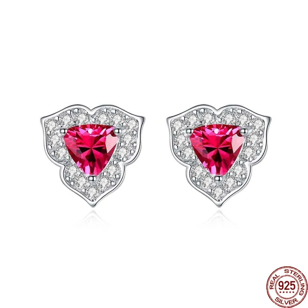 BABIQU Stud Earrings for Women Romantic Flowers Triangle Red Gem 925 Sterling Silver Fine Jewelry Dating Christmas Gift Se608
BABIQU Stud Earrings for Women Romantic Flowers Triangle Red Gem 925 Sterling Silver Fine Jewelry Dating Christmas Gift Se608