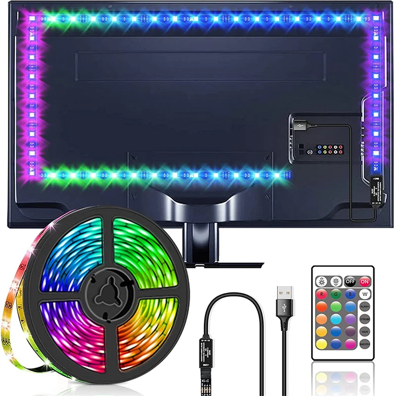 5050 Rgb Led Strip Lights 1M-5M Usb Bluetooth Wifi Led Light Flexible Tape Led Diode Ribbon for Room Decoration Backlight for Tv 
5050 Rgb Led Strip Lights 1M-5M Usb Bluetooth Wifi Led Light Flexible Tape Led Diode Ribbon for Room Decoration Backlight for Tv