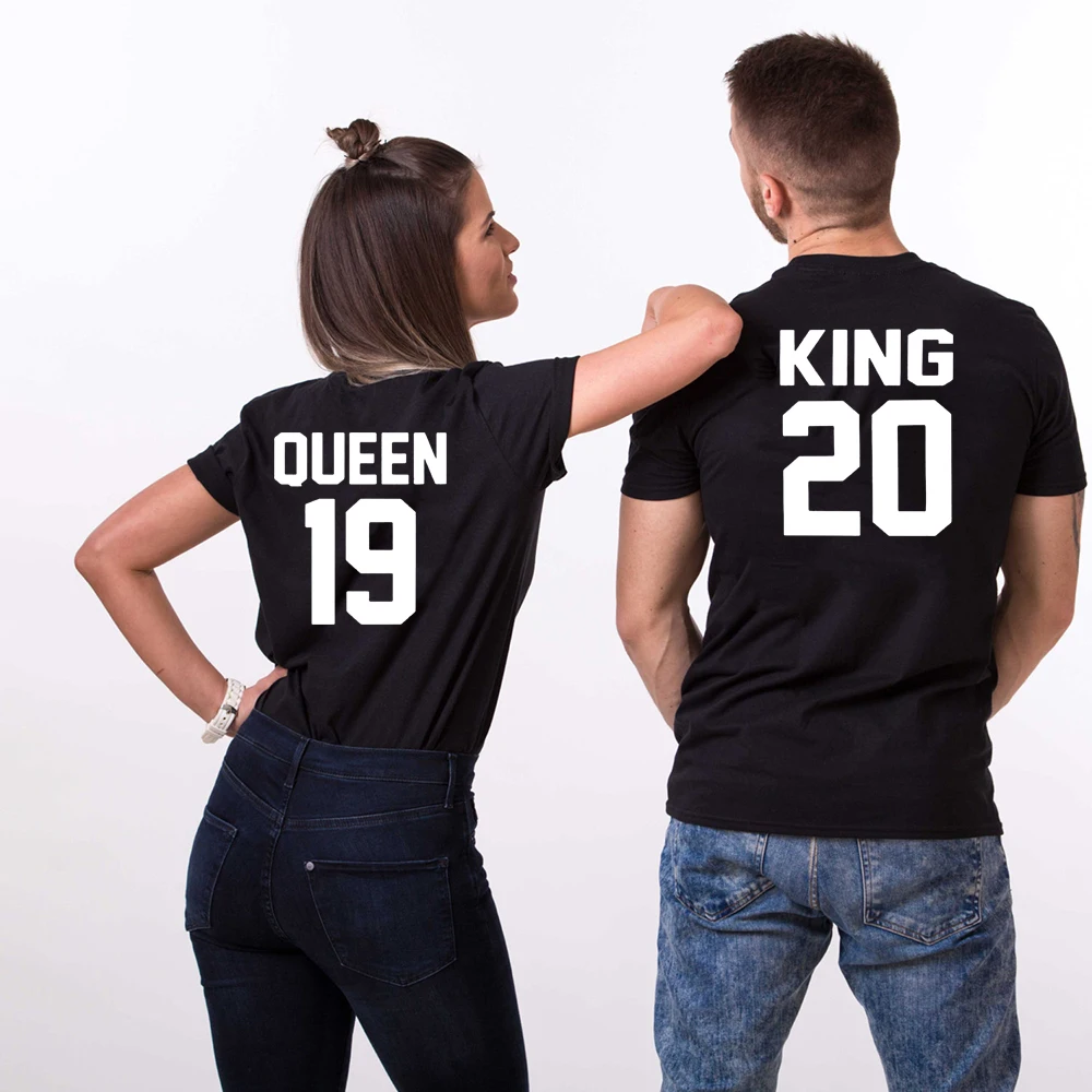 King Queen Casual Women Men Fashion Boyfriend Girlfriend Tees Lovers Tshirt Valentines Day Gift Couple Matching Tshirts Top
King Queen Casual Women Men Fashion Boyfriend Girlfriend Tees Lovers Tshirt Valentines Day Gift Couple Matching Tshirts Top