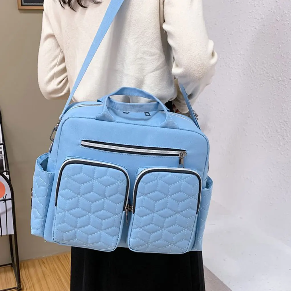 Nylon Mommy Bag Replacement Casual Solid Color Waterproof Zipper Outdoor Travel Camping Diaper Storage Handbag
Nylon Mommy Bag Replacement Casual Solid Color Waterproof Zipper Outdoor Travel Camping Diaper Storage Handbag