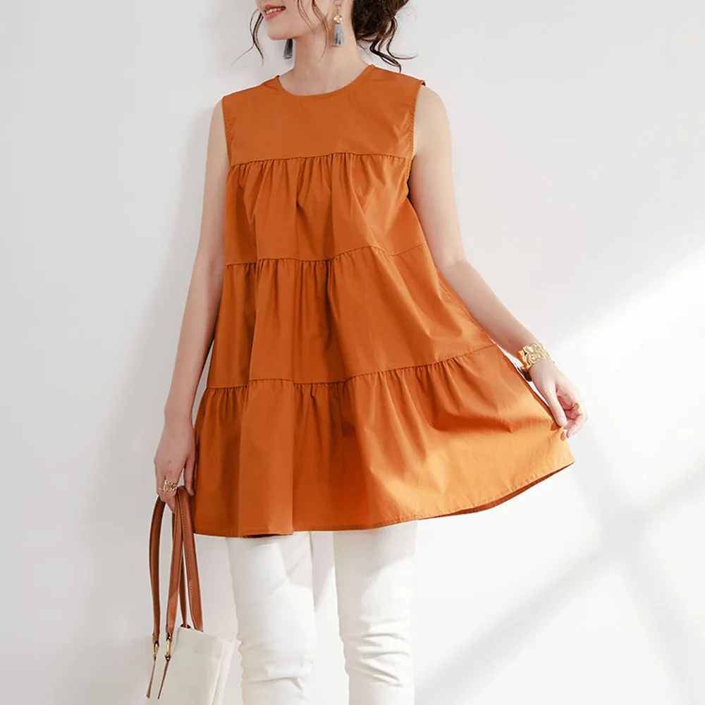 Women Summer Casual Sleeveless Blouse Fashion Elegant Sweet Loose Tops Patchwork OL Office Lady Dating High Street Daily Wear
Women Summer Casual Sleeveless Blouse Fashion Elegant Sweet Loose Tops Patchwork OL Office Lady Dating High Street Daily Wear