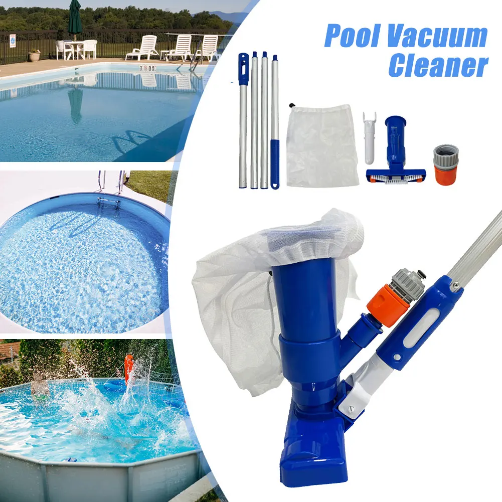 Pool Vacuum Jet Cleaner with Brush 4-Section Pole 1.6M Vacuum Cleaning Tool for Above Ground In Ground Pools Spas Ponds Fountain
Pool Vacuum Jet Cleaner with Brush 4-Section Pole 1.6M Vacuum Cleaning Tool for Above Ground In Ground Pools Spas Ponds Fountain