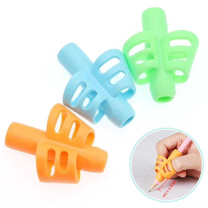 Writing Pencil Pen Holder Kids Learning Practise 3pcs Silicone Pen Aid Grip Posture Correction Device for Students Children
Writing Pencil Pen Holder Kids Learning Practise 3pcs Silicone Pen Aid Grip Posture Correction Device for Students Children