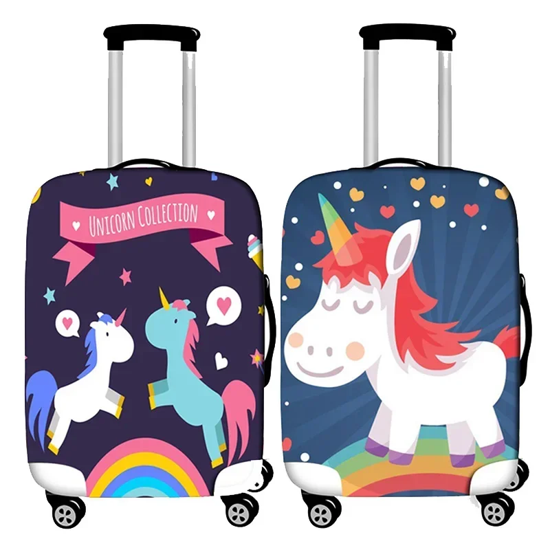 

Cute Unicorn Luggage Cover Elastic Luggage Protective Covers 18-32 Inch Trolley Case Suitcase Case Dust Cover Travel Accessories