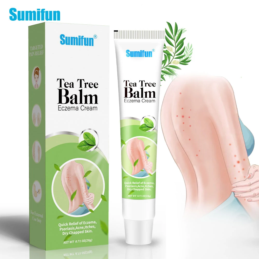 20g Tea Tree Eczema Psoriasis Treatment Ointment Antibacterial Anti itch Herb Cream Antipruritic Aloe Medical Plaster Skin Care
20g Tea Tree Eczema Psoriasis Treatment Ointment Antibacterial Anti itch Herb Cream Antipruritic Aloe Medical Plaster Skin Care