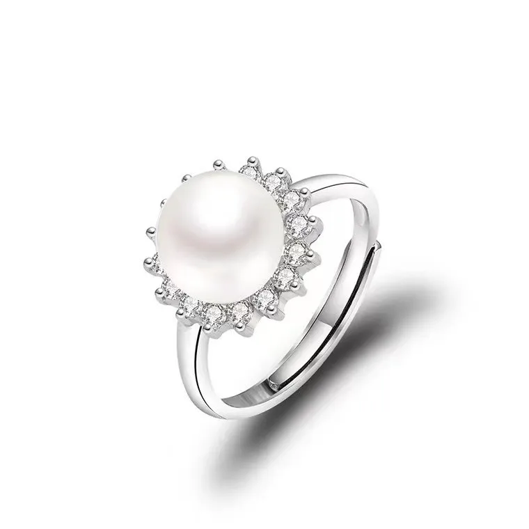 European and American New Pearl Jewelry Copper Diamond Lace High-end Ring Female Simple Temperament Personality Wedding Ring
European and American New Pearl Jewelry Copper Diamond Lace High-end Ring Female Simple Temperament Personality Wedding Ring