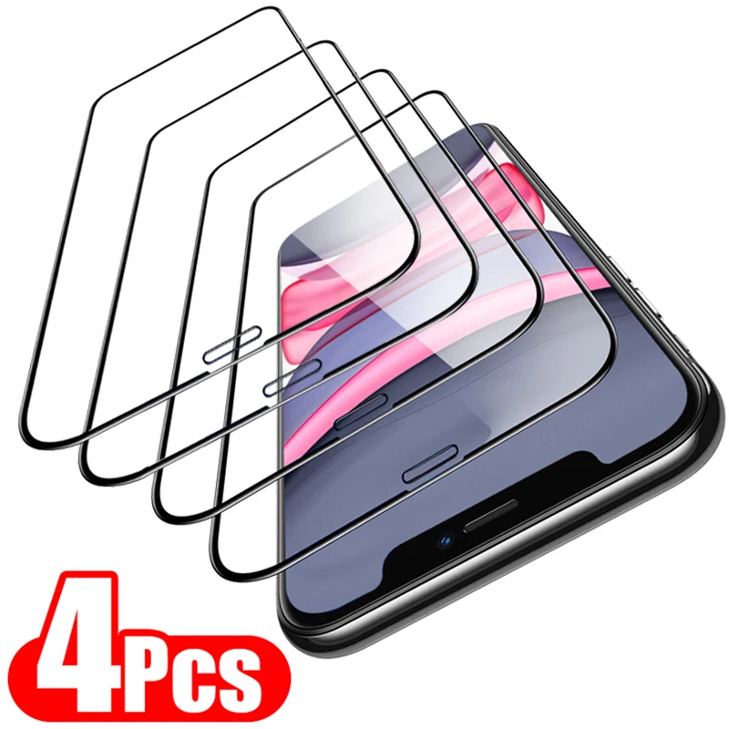4Pcs Full Cover Tempered Glass on The for IPhone 11 12 13 Pro Max Screen Protector for IPhone 6 7 8 Plus X XR XS MAX SE 20 Glass
4Pcs Full Cover Tempered Glass on The for IPhone 11 12 13 Pro Max Screen Protector for IPhone 6 7 8 Plus X XR XS MAX SE 20 Glass