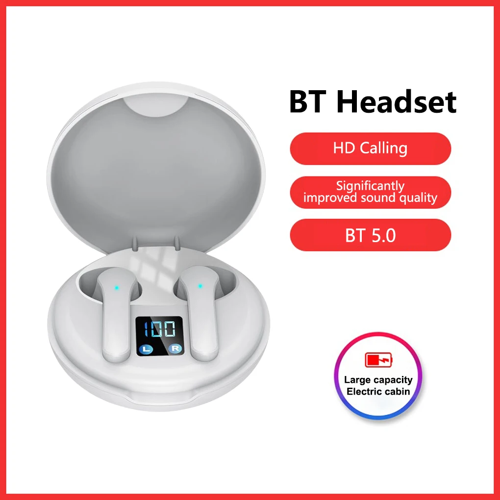 JS82 Ergonomic Design Earphone Bluetooth 5.0 IPX5 Waterproof Noise Reduction Technology Mini Portable Earbuds for Phone
JS82 Ergonomic Design Earphone Bluetooth 5.0 IPX5 Waterproof Noise Reduction Technology Mini Portable Earbuds for Phone