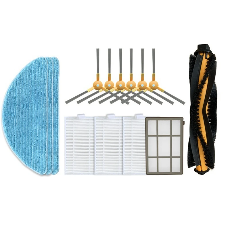 Replacement Spare Parts Robot Vacuum Cleaner Parts Main Side Brush Hepa Filter For ABIR X5 / X6 / X8 Genio Navi N600
Replacement Spare Parts Robot Vacuum Cleaner Parts Main Side Brush Hepa Filter For ABIR X5 / X6 / X8 Genio Navi N600