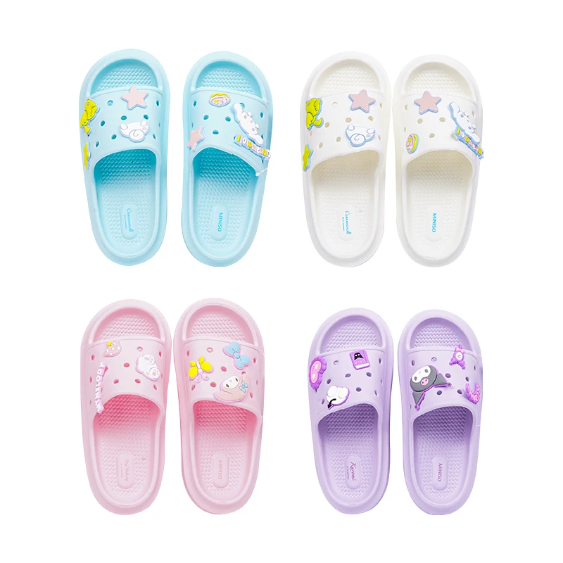 Kawaii Cartoon Sanrios Cinnamoroll My Melody Pochacco Kuromi Sandals Soft Bottom Thickened Non-Slip DIY Hole Slippers
Kawaii Cartoon Sanrios Cinnamoroll My Melody Pochacco Kuromi Sandals Soft Bottom Thickened Non-Slip DIY Hole Slippers
