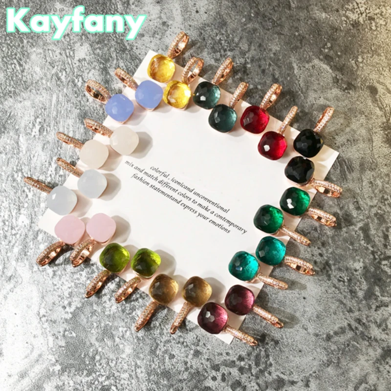 Classic Earrings Candy Style Crystal Drop Earring 30colors Rose Gold Plated Earrings Women Fashion Jewelry Gift
Classic Earrings Candy Style Crystal Drop Earring 30colors Rose Gold Plated Earrings Women Fashion Jewelry Gift