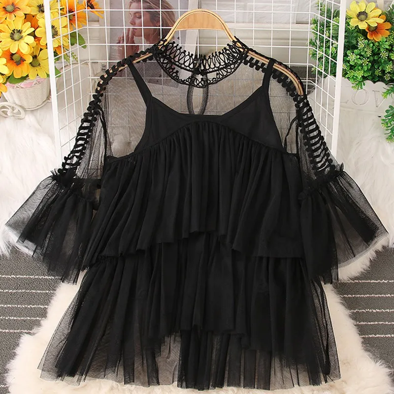 2022 New Elegant Long Sleeve Hollow Out Mesh Lace Shirt Sheer See Through Top Blouse Clothing Dashiki African Shirts For Women
2022 New Elegant Long Sleeve Hollow Out Mesh Lace Shirt Sheer See Through Top Blouse Clothing Dashiki African Shirts For Women
