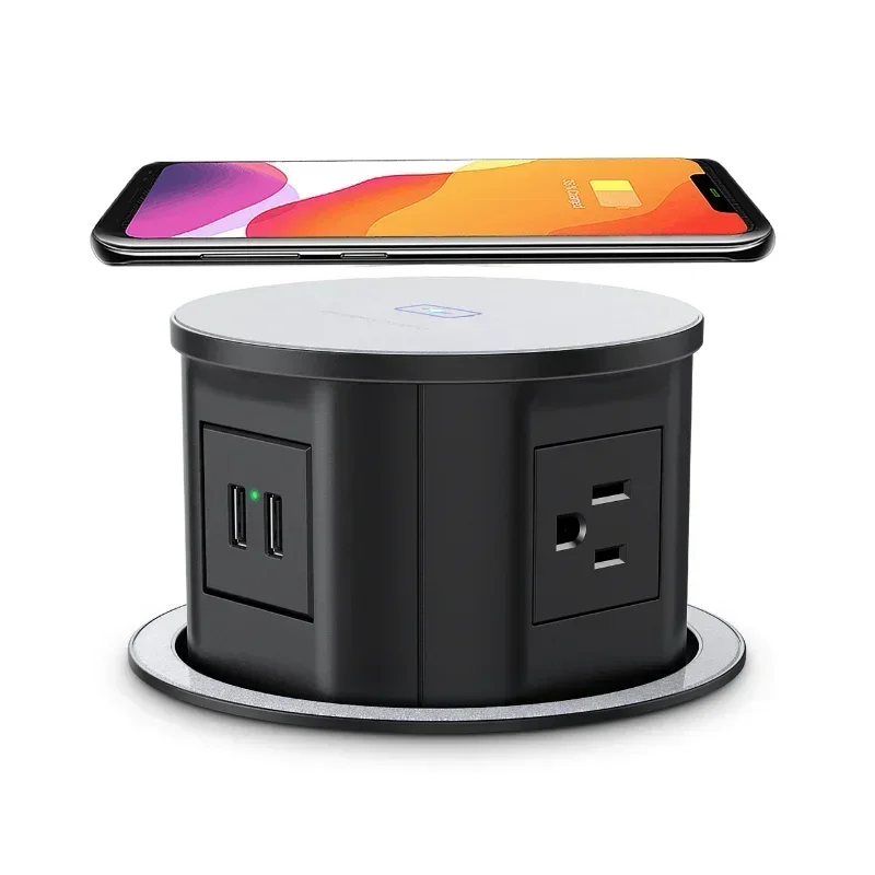 Настольная розетка многослойная британская удлинительная USB Smart Power Pop Up кухонная