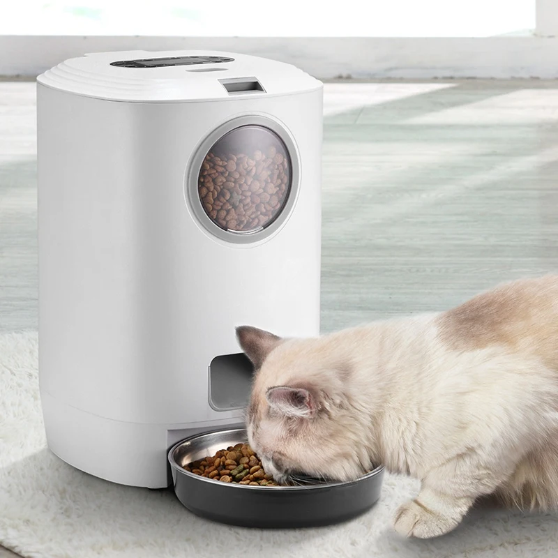 4.5L Automatic Cat Feeder,Timed Dog Feeder Pet Food Dispenser For Dry Food,Programmable Portion Control & Voice Recorder
4.5L Automatic Cat Feeder,Timed Dog Feeder Pet Food Dispenser For Dry Food,Programmable Portion Control & Voice Recorder