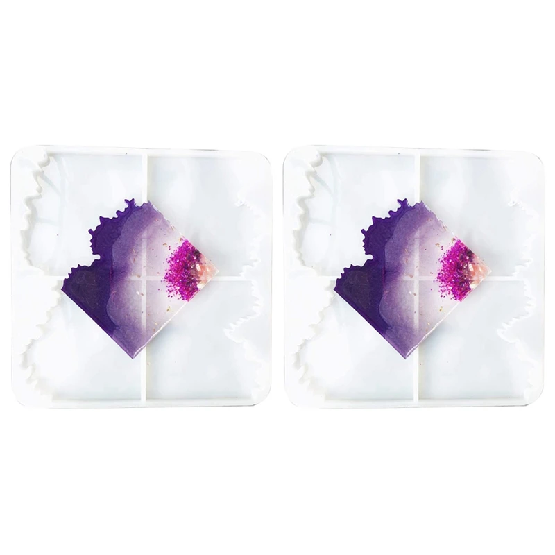 2X Resin Coaster Mold-Irregular Silicone Coaster Mold For Making -Thick Resin Coaster Mold For Resin And Polymer Clay
2X Resin Coaster Mold-Irregular Silicone Coaster Mold For Making -Thick Resin Coaster Mold For Resin And Polymer Clay